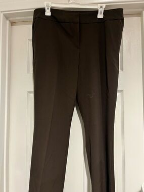 New York & Company Dark Brown Straight Leg Dress Pants